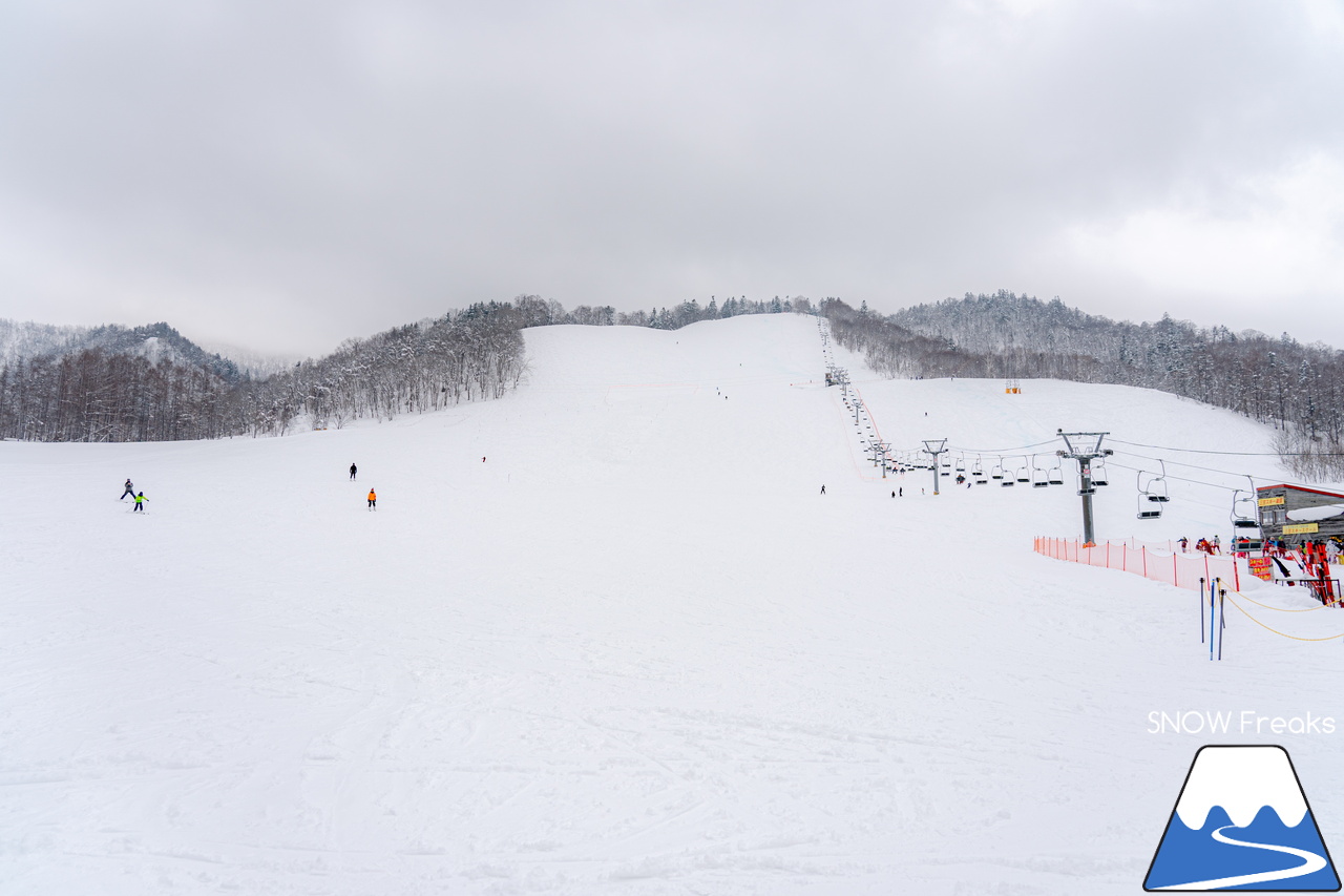 桂沢国設スキー場｜もしかして、春の足音が聞こえはじめた？湿り雪に季節の移ろいを感じた日曜日。